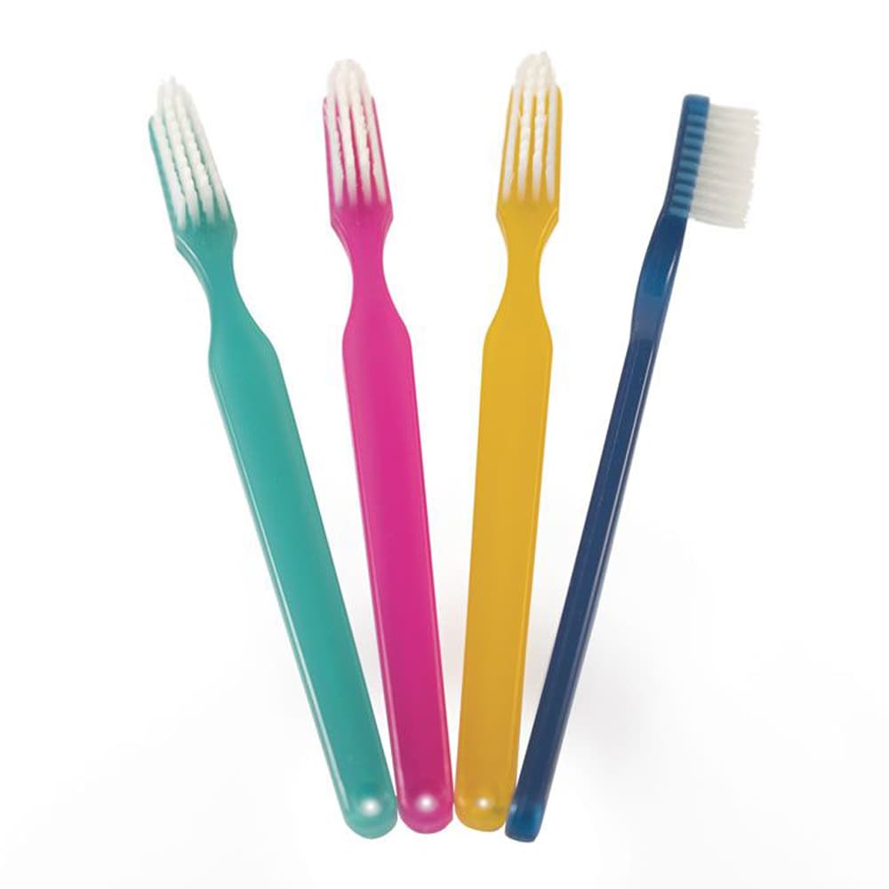 maxill Disposable Soft Toothbrush, Assorted Colors, Individually Wrapped, 100/Box - maxill Disposable Soft Toothbrush, Assorted Colors, Individually Wrapped, 100/Box - Image 1