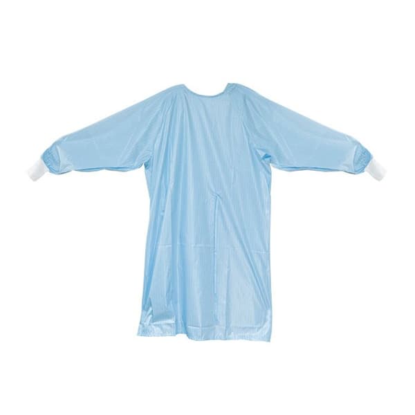 Maxill Aquist AAMI Level 2 Washable Isolation Gowns, Blue, Knit Cuffs, Universal Size, 6/Pk - maxill aquist AAMI Level 2 Washable Isolation Gowns Blue, Knit Cuffs 6/Pk. - Image 1