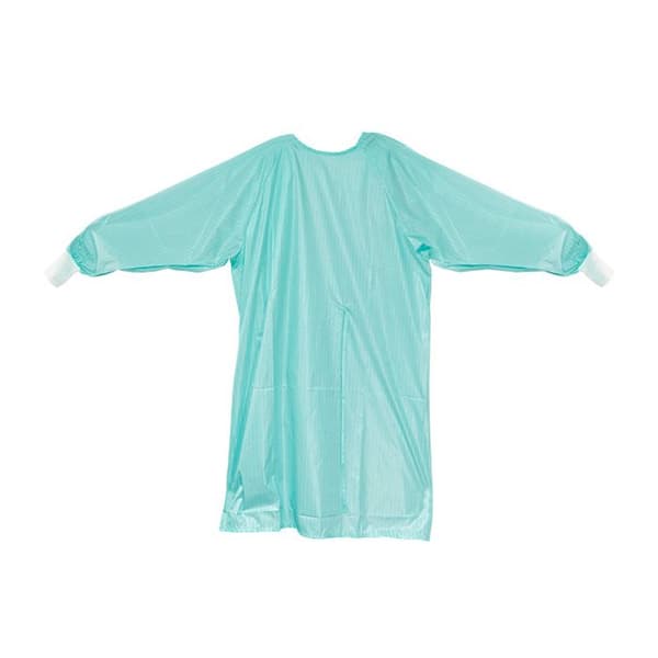 Maxill Aquist AAMI Level 2 Washable Isolation Gowns, Teal, Knit Cuffs, Universal Size, 6/Pk - maxill aquist AAMI Level 2 Washable Isolation Gowns - Teal, Knit Cuffs 6/Pk. - Image 1