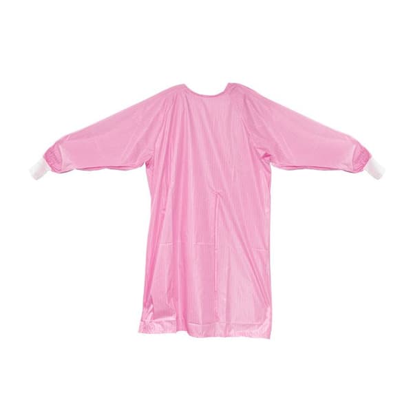 Maxill Aquist AAMI Level 2 Washable Isolation Gowns, Pink, Knit Cuffs, Universal Size, 6/Pk - maxill aquist AAMI Level 2 Washable Isolation Gowns Pink, Knit Cuffs 6/Pk. - Image 1