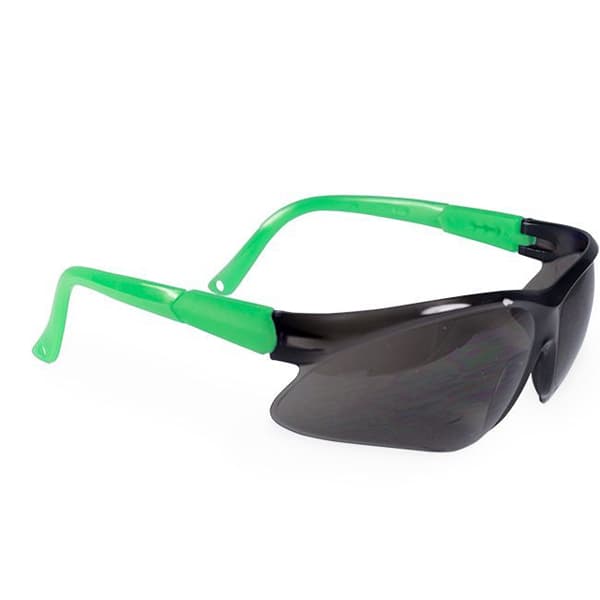 Maxill 278 Series Adult Safety Glasses, Green Frame with Black Lenses, Adjustable Arms, 1 Pair - maxill Frames Adult Safety Glasses 278 Series: Green with Black Lenses, Adjustable 1/Pk - Image 1