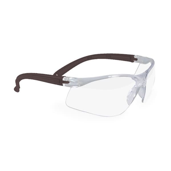 Maxill 277c Series Adult Safety Glasses, Black Frame with Clear Lenses, 1/Pk - maxill Frames Adult Safety Glasses 277c Series: Black with Clear Lenses1/Pk - Image 1