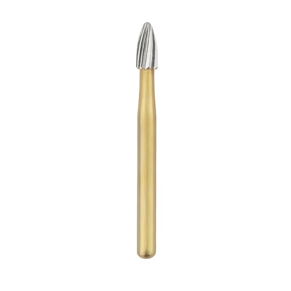 Ohio Forge FG #7406 Egg Shaped 12-Blade Trimming and Finishing Carbide Bur, Single Use, 10/Pk - Ohio Forge FG #7406 Egg Shaped, 12 Blade, Trimming and Finishing Carbide Bur, Single Use, 10/Pk. - Image 1