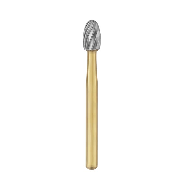 Ohio Forge FG #7379 Egg Shaped, 12 Blade, Trimming and Finishing Carbide Bur, Single Use, 10/Pk - Ohio Forge FG #7379 Egg Shaped, 12 Blade, Trimming and Finishing Carbide Bur, Single Use, 10/Pk. - Image 1