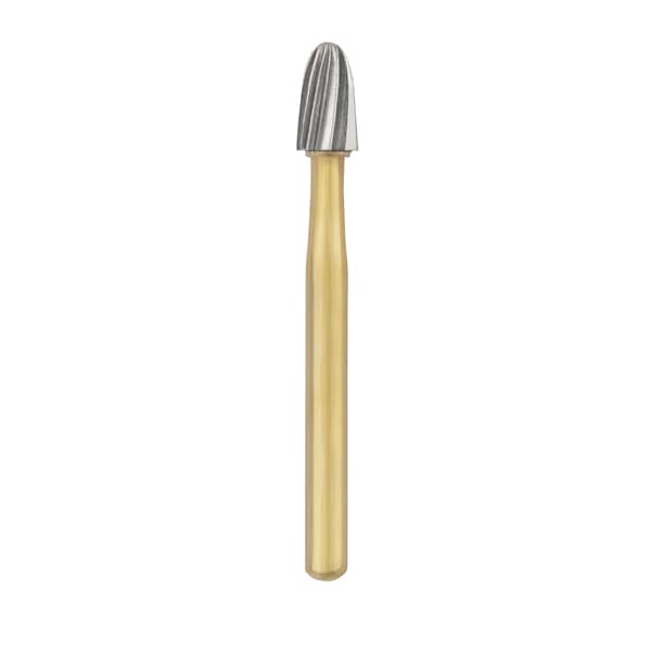 Ohio Forge FG #7408 Egg Shaped 12-Blade Trimming and Finishing Carbide Bur, Single Use, 10/Pk - Ohio Forge FG #7408 Egg Shaped, 12 Blade, Trimming and Finishing Carbide Bur, Single Use, 10/Pk. - Image 1