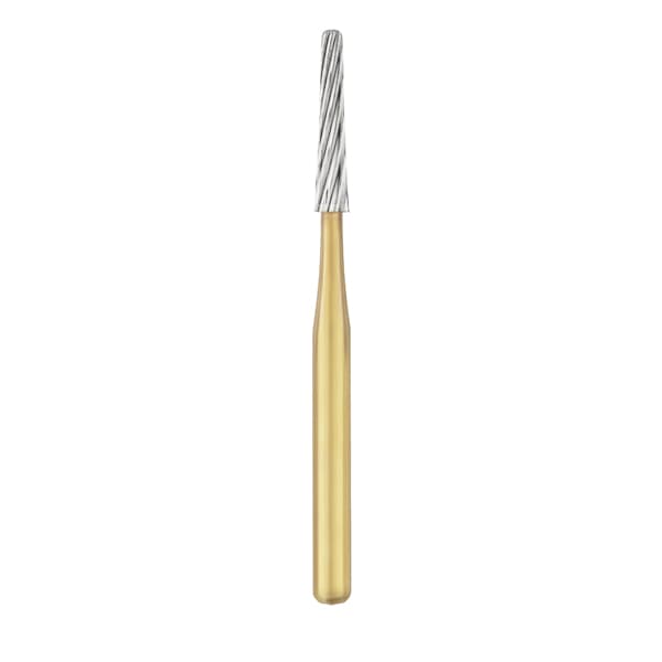Ohio Forge FG #7664 Round End Taper, 12 Blade, Trimming and Finishing Carbide Bur, Single Use, 10/Pk - Ohio Forge FG #7664 Round End Taper, 12 Blade, Trimming and Finishing Carbide Bur, Single Use, 10/Pk. - Image 1