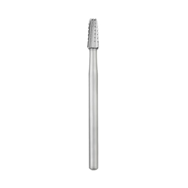 Ohio Forge HP #1703 Round End Crosscut Tapered Fissure Carbide Bur, Single Use, 10/Pk - Ohio Forge HP #1703 Round End Crosscut Tapered Fissure Carbide Bur, Single Use, 10/Pk. - Image 1