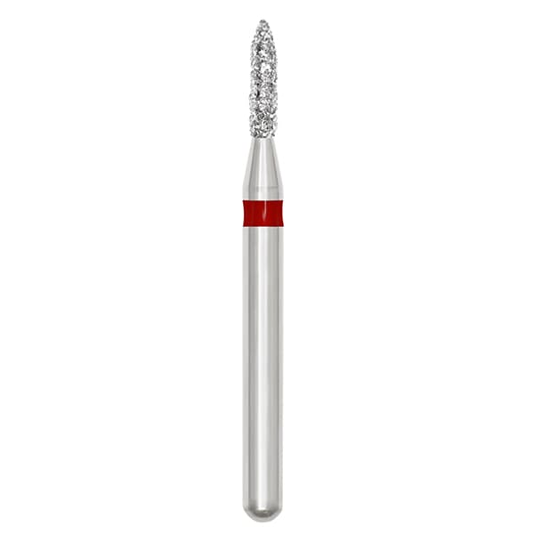Ohio Forge FG #860.012 Fine, Flame Shaped, Diamond Bur, 10/Pk - Ohio Forge FG #860.012 Fine, Flame Shaped, Diamond Bur, 10/Pk. - Image 1