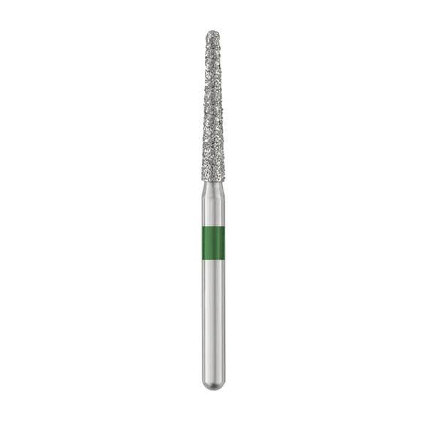 Ohio Forge FG #850.016 Coarse, Round End Taper, Single Use Diamond Bur, 25/Pk - Ohio Forge FG #850.016 Coarse, Round End Taper, Single Use Diamond Bur, 25/Pk. - Image 1