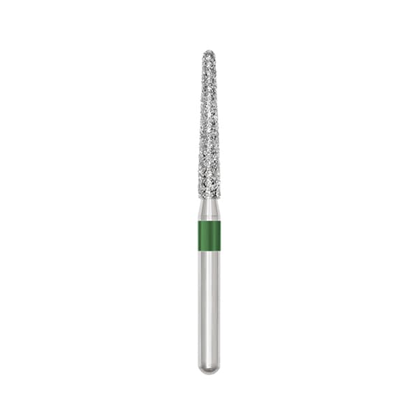 Ohio Forge FG #850.018 Coarse, Round End Taper, Single Use Diamond Bur, 25/Pk - Ohio Forge FG #850.018 Coarse, Round End Taper, Single Use Diamond Bur, 25/Pk. - Image 1