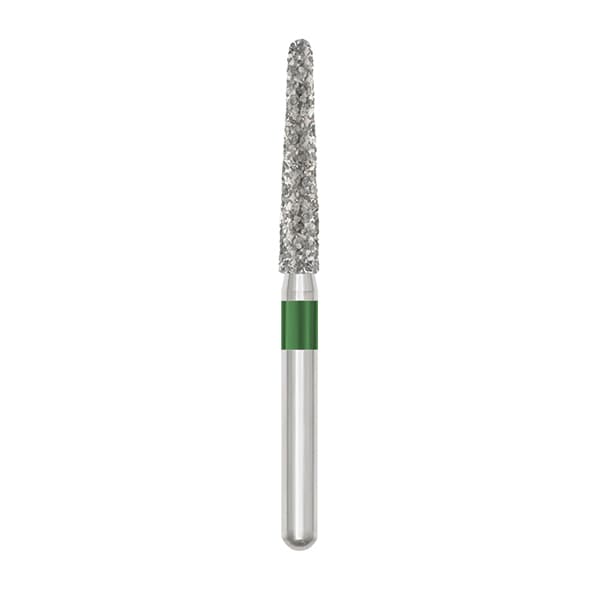 Ohio Forge FG #856.025 Coarse, Round End Taper, Single Use Diamond Bur, 25/Pk - Ohio Forge FG #856.025 Coarse, Round End Taper, Single Use Diamond Bur, 25/Pk. - Image 1