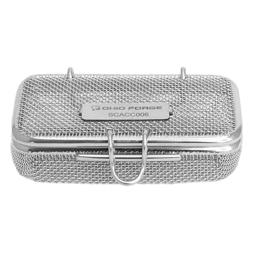 Ohio Forge Mesh Basket with Hinged Lid Snap Closure, 3.15" x 1.57" x 0.78" (80 mm x 40 mm x 20 mm), 1/Pk - Ohio Forge Mesh Basket with Hinged Lid Snap Closure, 3.15" x 1.57" x 0.78", 1/Pk - Image 1