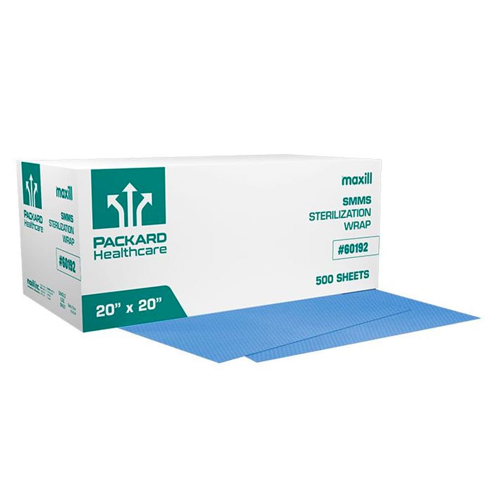 Packard Healthcare SMMS Simultaneous Sterilization Wrap, 20" x 20", 500/Box - Packard Healthcare SMMS Simultaneous Sterilization Wrap, 20" x 20", 500/Box - Image 1
