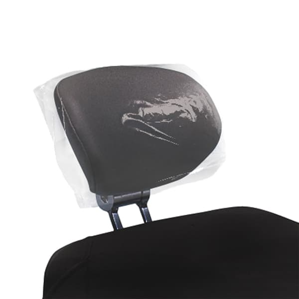 Maxill PolyAll Plastic Headrest Cover, 9.5" x 14" x 3", Clear, 250/Box - PolyAll Plastic Headrest Cover, 9.5" x 14" x 3", Clear, 250/Box - Image 1