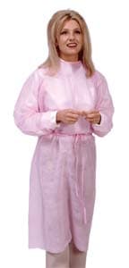 Maytex Isolation Gown, Universal, Elastic Cuffs, Green, Disposable, 50/Pkg - Isolation Gowns – Universal, 50/Pkg - Elastic Cuffs, Green - Image 1