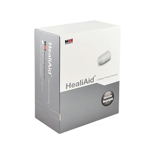 HealiAid Sterile Non-pyrogenic Collagen Wound Dressing (Plug), 10 mm x 20 mm, 10/Box - HealiAid Sterile Non-pyrogenic Collagen Wound Dressing (Plug), Dia. 10 mm x 20, 10/Box - Image 1