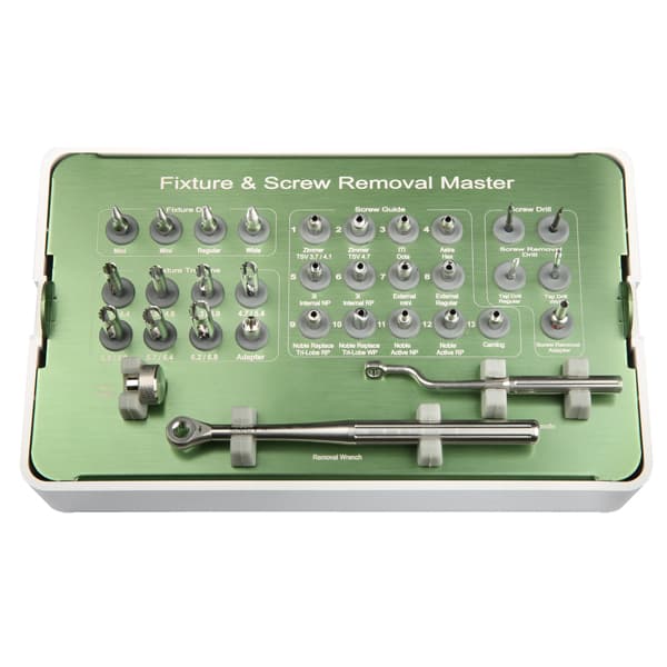 Mr. Curette Implant Fixture and Fractured Screw Removal Kit, 33-Piece Set - Mr. Curette Implant Fixture and Fractured Screw Removal Kit. The only kit you - Image 1