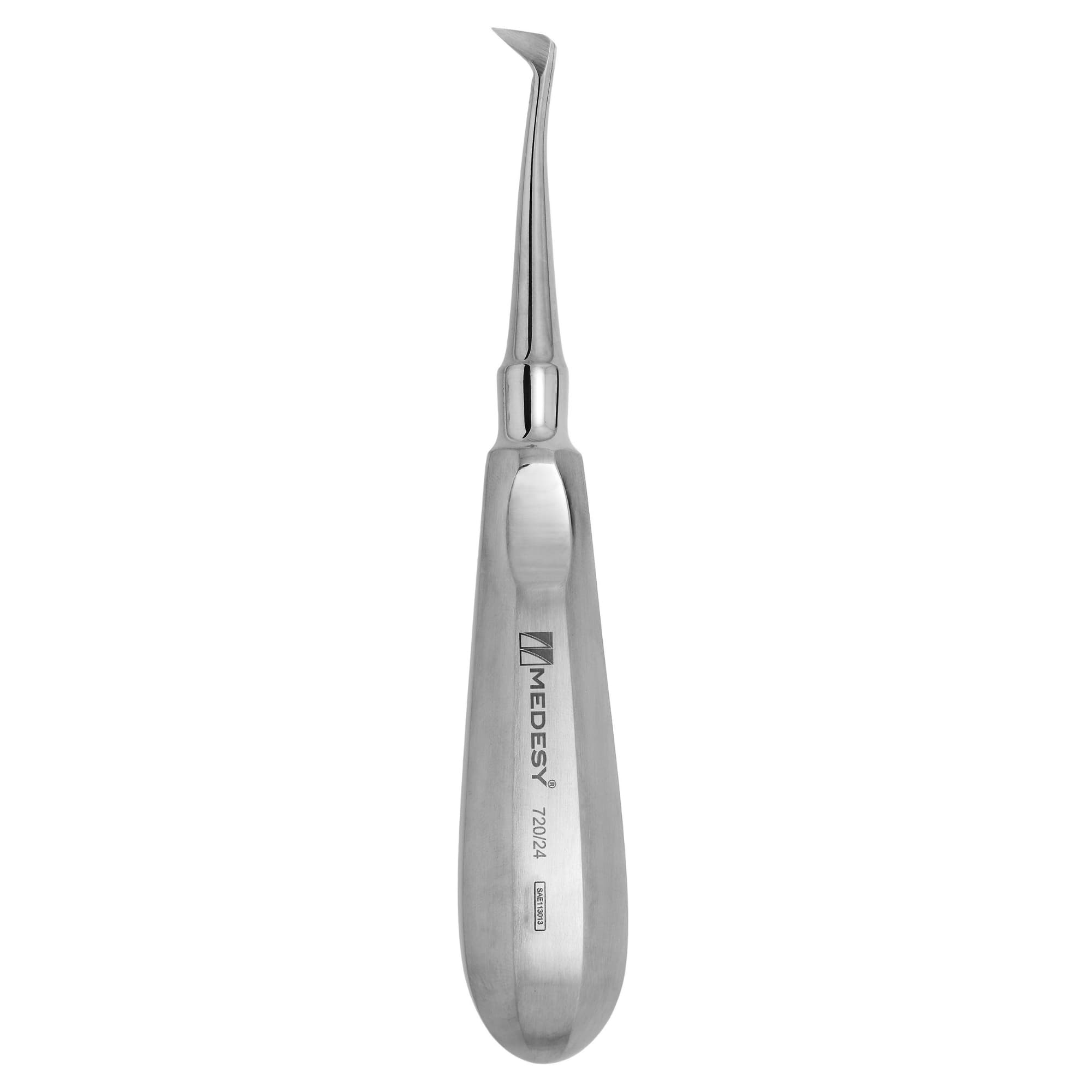 Medesy Right Seldin Root Elevator, Stainless Steel Handle, 9mm Tip, 1/Pk - Medesy Right Seldin Root Elevator w/Stainless Steel Handle, 9mm Tip, 1/Pk - Image 1