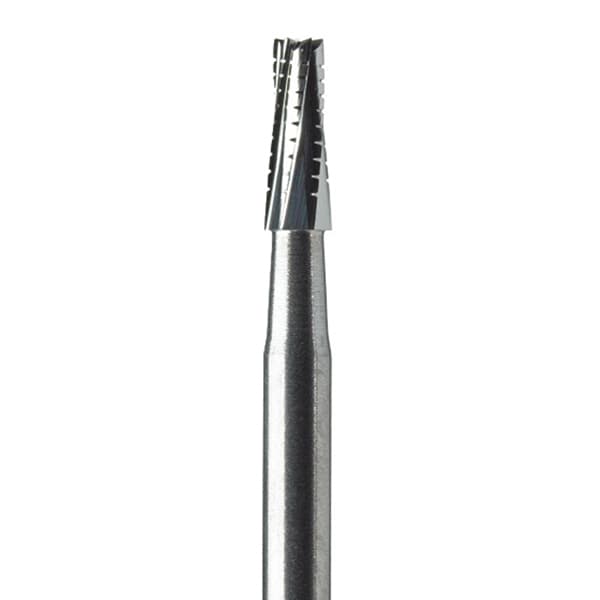 DynaCut FG #701L Taper Fissure Crosscut Carbide Bur, 1.2mm Diameter, 100/Pk - DynaCut FG #701L Taper Fissure Crosscut, 1.2mm Diameter, Carbide Bur, 100/Pk - Image 1