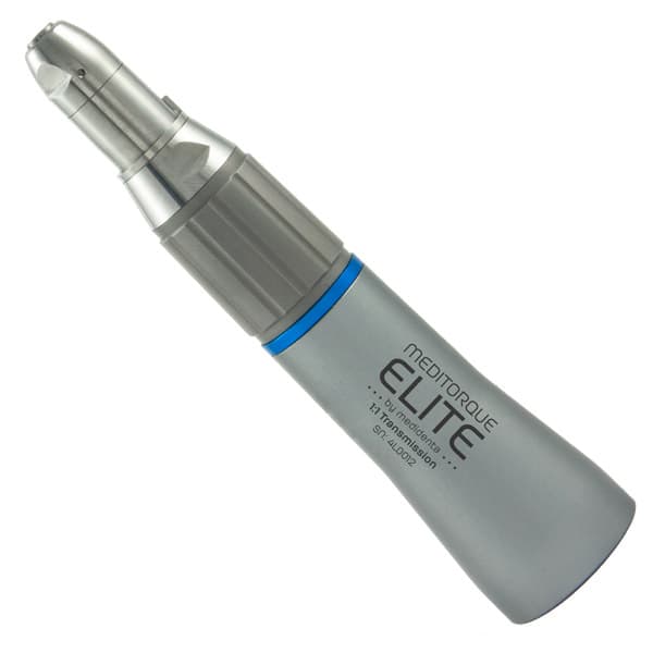Meditorque Elite 40K 1:1 Nose Cone E-type Handpiece with Twist Chuck, Titanium Finish - Meditorque Elite 40K 1:1 Nose Cone E-type Handpiece with Twist Chuck. Titanium - Image 1