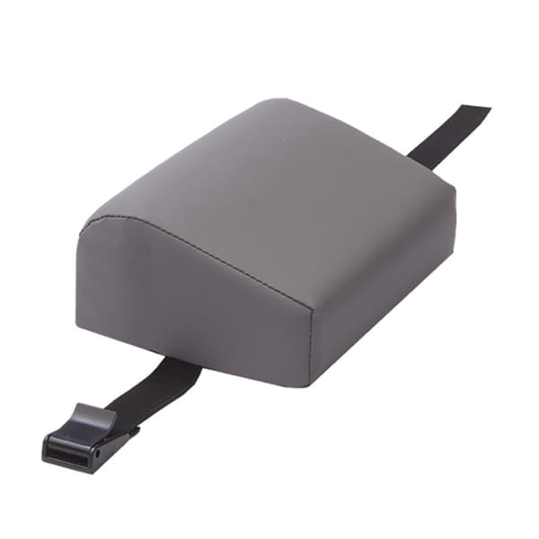 MediPosture 4" Classic Dental Headrest Cushion, Adjustable Fit, Gray, Single Cushion - MediPosture 4" Classic Dental Headrest Cushion, Adjustable Fit, Gray, Single Cushion. - Image 1