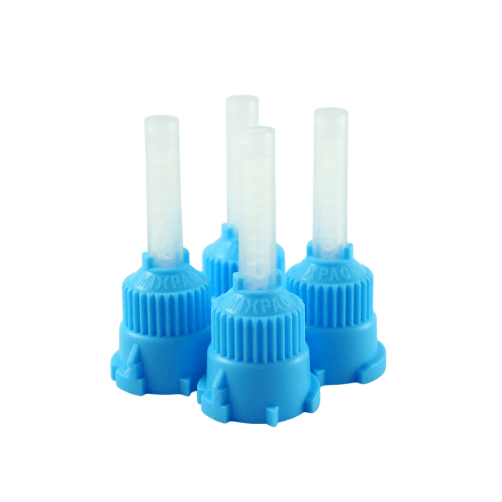 MIXPAC T-Mixer Automix Mixing Tips, Light-Blue, 100/Pk, 01KKZNS1EDQT14ZRF1PBETG328 - MIXPAC T-Mixer Automix Mixing Tips, Light-Blue, 100/Pk - Image 1