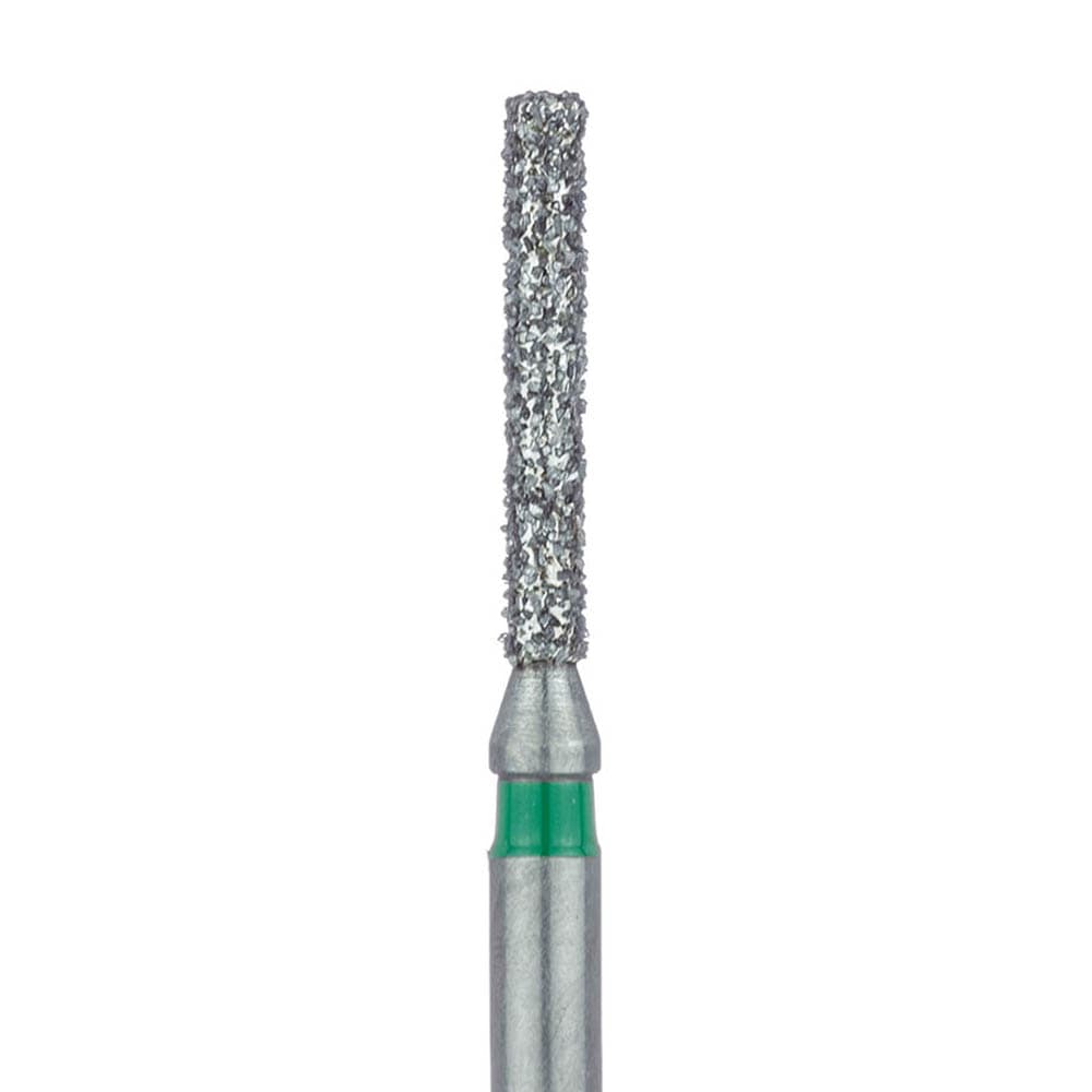 Meisinger Multi-Use Diamond Burs, FG, Long Cylinder, #837LG, 1.2 mm, Coarse, Green, 5/Pk, 837LG-012-FG - Meisinger Multi-Use Diamond Burs, FG, Long Cylinder, # 837LG, 1.2 mm, Coarse, Green, 5/Pk, 837LG-012-FG - Image 1