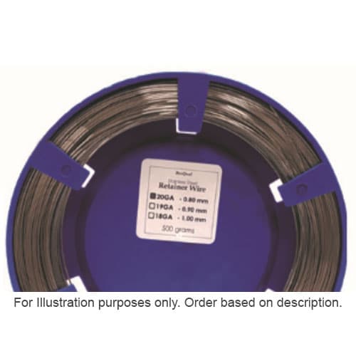 BesQual Retainer Wire, 18GA, 1.0 mm (0.040 in) x 70 m, Stainless Steel, 1 Spool - BesQual Retainer Wire - 18GA. 1 spool, 1.0 mm (0.040 in) x 70 m, stainless - Image 1