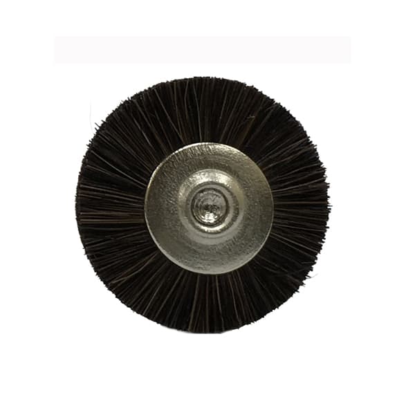BesQual HP Mounted Bristle Brushes, #12 Extra Stiff, Black, 3/4" Head, HP Shank (2.35mm), 144/Pk, Order Code 12XS-144 - BesQual HP Mounted Bristle Brushes, #12 Extra Stiff, Black, 144/Pk - Image 1