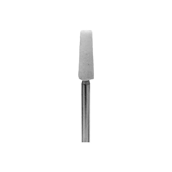 BesQual #20 White HP Mounted Grinding Stones, Taper, Medium, 100/Pk, W020 - BesQual #20 White HP Mounted Grinding Stones, Taper, Medium, 100/Pk - Image 1