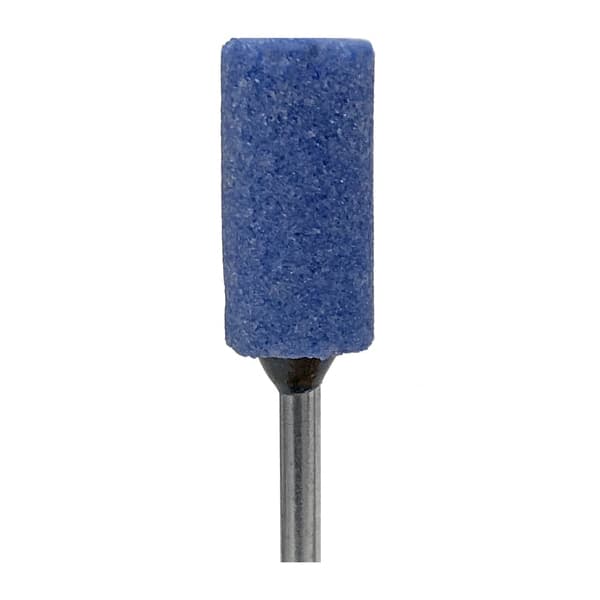 BesQual Blue HP Mounted Grinding Stone B080 - Large Barrel, Aluminum Oxide, 100/Pk - BesQual Blue HP Mounted Grinding Stone B080 - Large Barrel 100/Pk - Image 1
