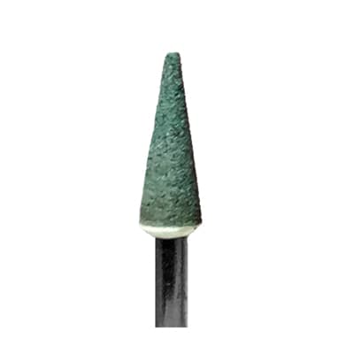 BesQual FG Shank Green Grinding Stone FG-CN1 (Cone), Silicone Carbide, 12/Pk - BesQual FG Shank Green Grinding Stone FG-CN1 (Cone) 12/Pk. Silicone Carbide - Image 1