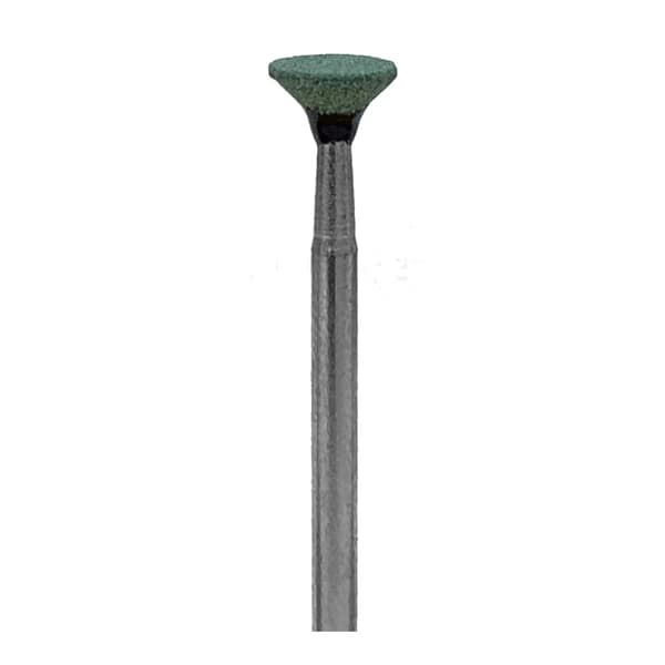 BesQual Green HP Mounted Grinding Stone G019 - Small Inverted Cone, 100/Pk - BesQual Green HP Mounted Grinding Stone G019 - Small Inverted Cone 100/Pk - Image 1