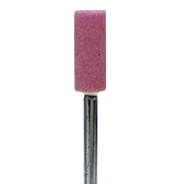 BesQual Pink (A.O.) HP Mounted Grinding Stone P039 - Small Barrel, Fine, 100/Pk - BesQual Pink (A.O.) HP Mounted Grinding Stone P039 - Small Barrel 100/Pk. Fine - Image 1