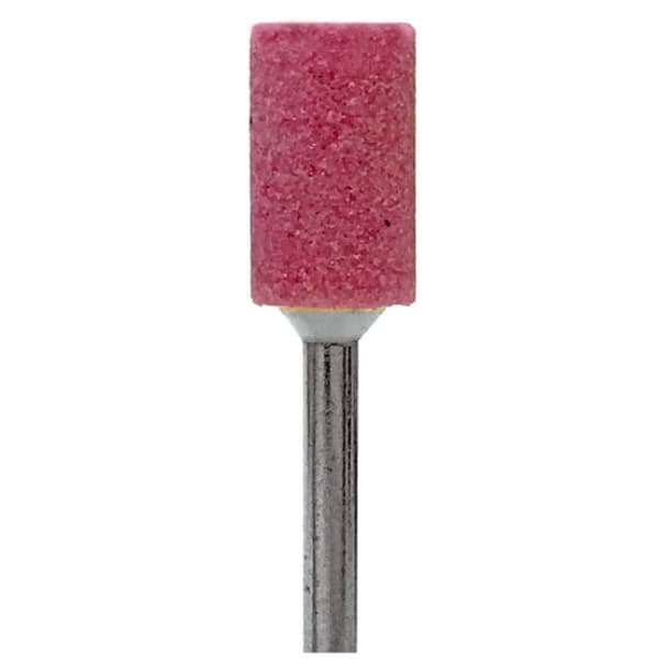 BesQual Pink (A.O.) HP Mounted Grinding Stone P059 - Barrel, Fine, 100/Pk - BesQual Pink (A.O.) HP Mounted Grinding Stone P059 - Barrel 100/Pk. Fine - Image 1