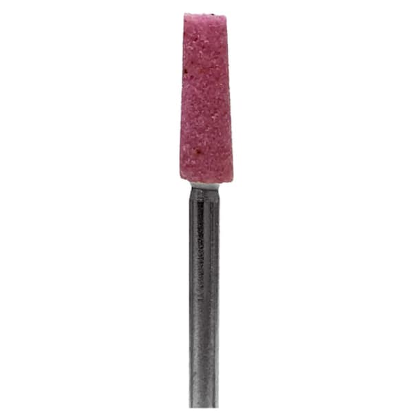 BesQual Pink (A.O.) HP Mounted Grinding Stone P020 - Taper, Fine, 100/Pk - BesQual Pink (A.O.) HP Mounted Grinding Stone P020 - Taper 100/Pk. Fine - Image 1