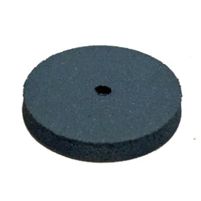 BesQual Unmounted Rubber Wheels, Square Edge, Blue, Fine, 100/Pk, 7/8" x 1/8" (22 x 3 mm) - BesQual Unmounted Rubber Wheels, Square Edge - Blue, Fine 100/Pk. Silicon - Image 1