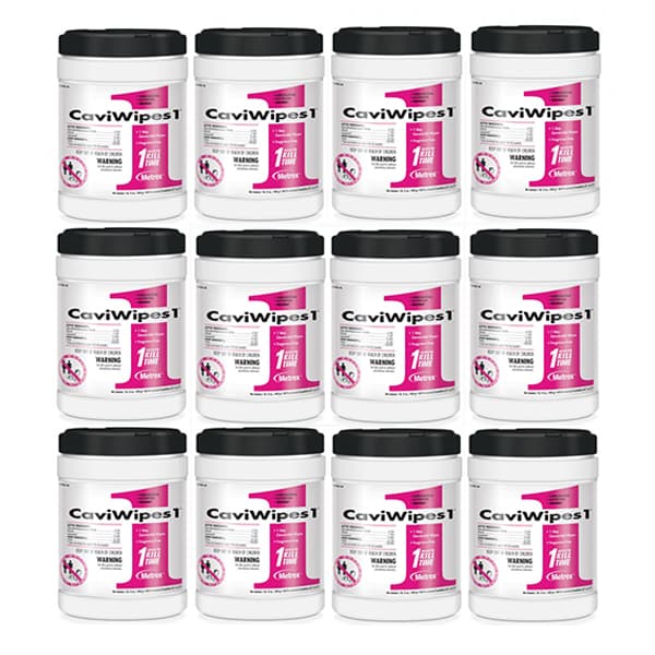Metrex CaviWipes1 Disposable Disinfecting Towelettes, Large, 6" x 6.75", 160 Wipes/Canister, 12 Canisters/Case - CaviWipes1 Towelettes (Large), 6" x 6.75" 160/Can 12 Cans/Case - Image 1