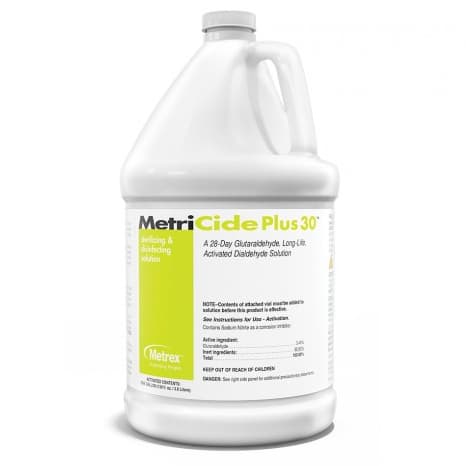 MetriCide Plus 30 High-Level Disinfectant/Sterilant, 3.4% Glutaraldehyde, 1 Gallon - MetriCide Plus 30 High-Level Disinfectant/Sterilant, 3.4% Glutaraldehyde - Image 1