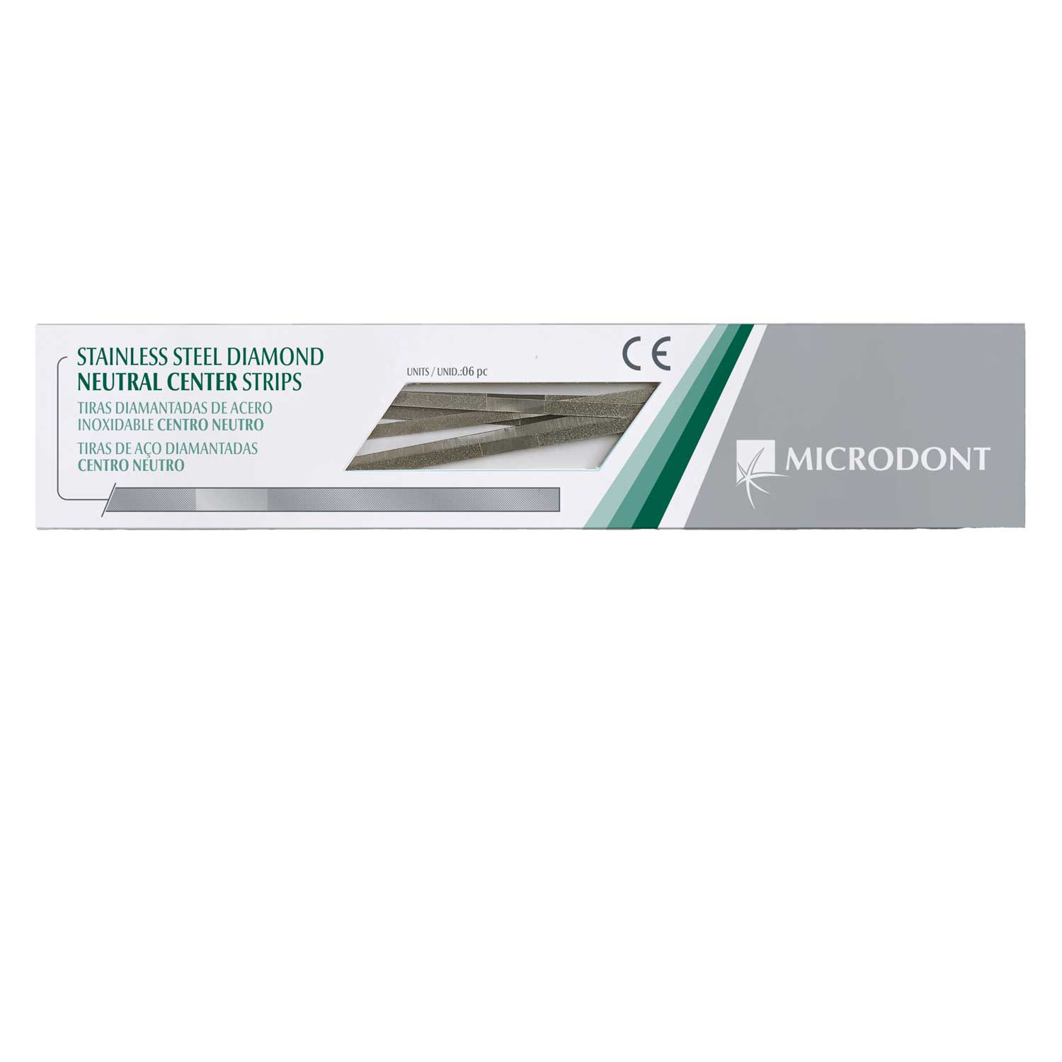 Microdont Stainless Steel Diamond Strips, Double Sided, 4mm x 150mm, Coarse, 6/Pk - Microdont Stainless Steel Diamond Strips, Double Sided, 4mm x 150mm, Coarse, 6/Pk - Image 1