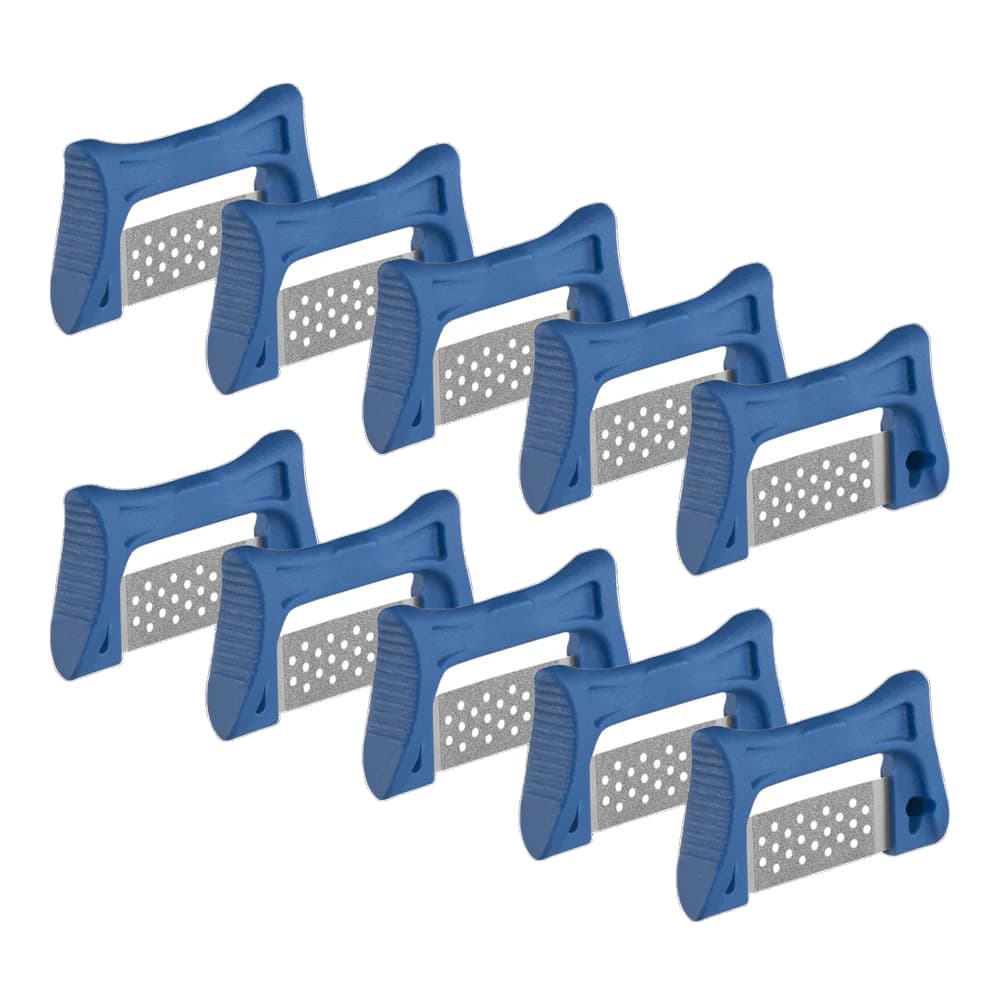 Microdont MIR 2.0 .30mm Stainless Steel IPR Strips, Medium, Blue, 10/Pk - Microdont MIR 2.0 .30mm Stainless Steel IPR Strips, Medium, Blue, 10/Pk - Image 1