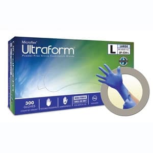 Microflex Ultraform Nitrile Exam Gloves, Powder-Free, X-Large, Cobalt Blue, 300/Bx - Microflex Ultraform Nitrile Exam Gloves - Image 1
