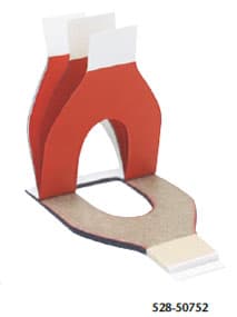 Miltex Thin Red/Blue Horseshoe Articulating Paper - Miltex Thin Red/Blue Horseshoe shaped Articulating Paper - Image 1