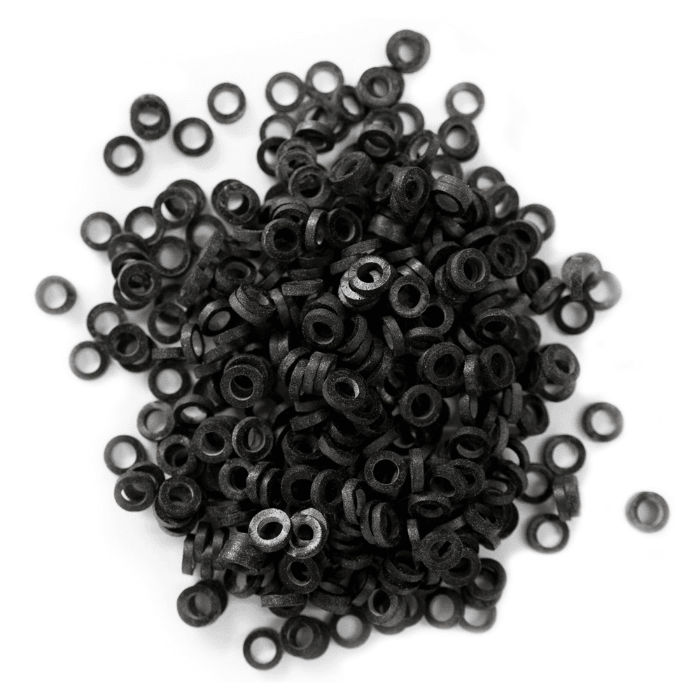 Morelli 1/8" Antimicrobial Latex Intraoral Elastics, Black, 1000/Pk - Morelli 1/8" Antimicrobial Latex Intraoral Elastics, Black, 1000/Pk - Image 1