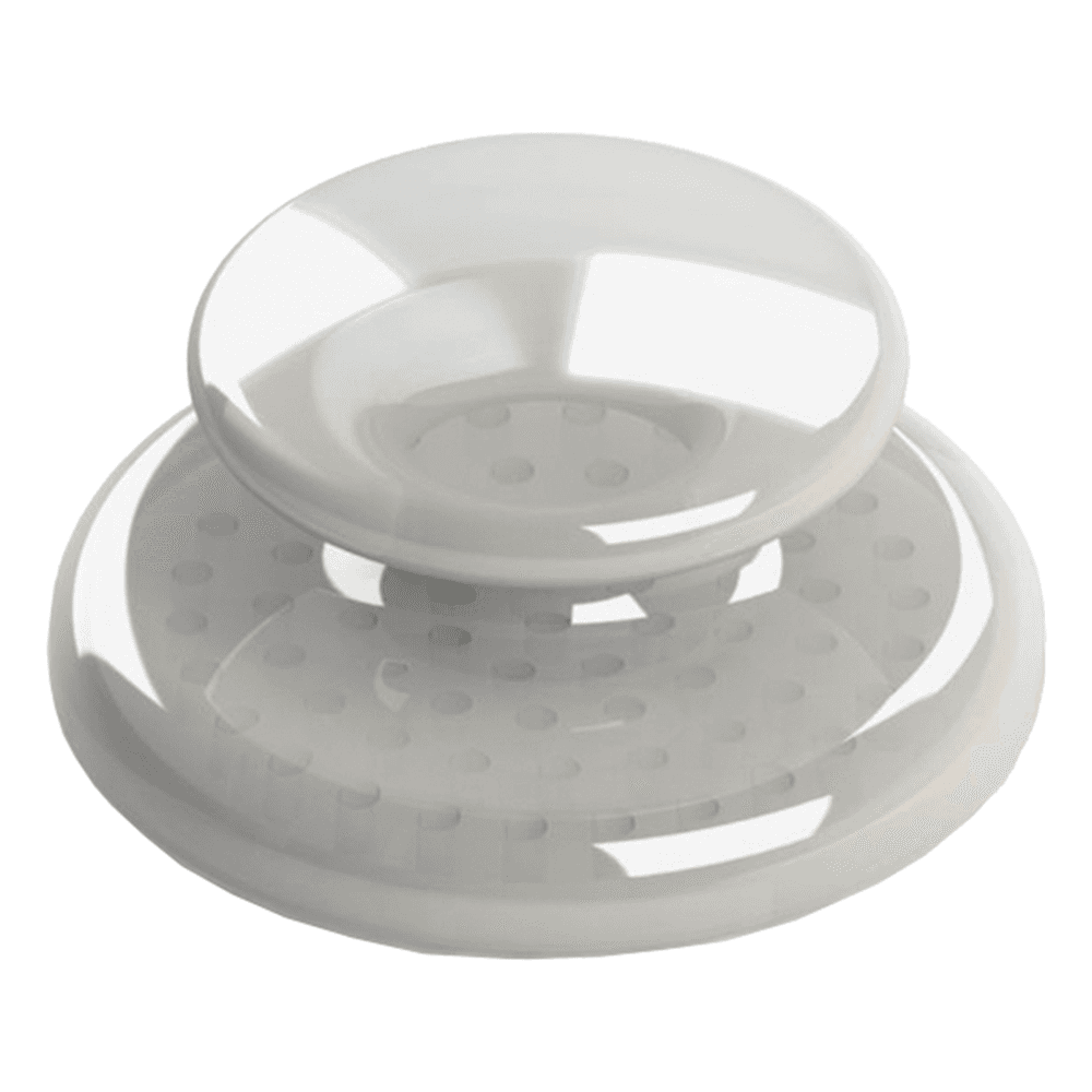 Morelli 2.9mm White Polycarbonate Lingual Button, Flat, 10/Pk - Morelli 2.9mm White Polycarbonate Lingual Button, Flat, 10/Pk - Image 1