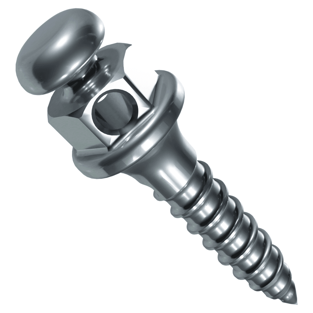 Morelli Titanium Button Head Self-Drilling Mini Screw, Ø1.5mm x 6mm, 1mm Collar, 2/Pk - Morelli Titanium Button Head Self-Drilling Mini Screw, Ã1.5mm / 6mm / 1mm Collar, 2/Pk - Image 1