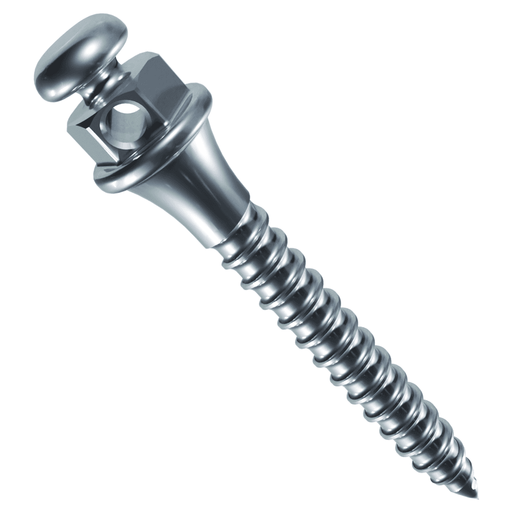 Morelli Titanium Button Head Self-Drilling Mini Screw, Ø1.5mm x 10mm, 1mm Collar, 2/Pk - Morelli Titanium Button Head Self-Drilling Mini Screw, Ã1.5mm / 10mm / 1mm Collar, 2/Pk - Image 1