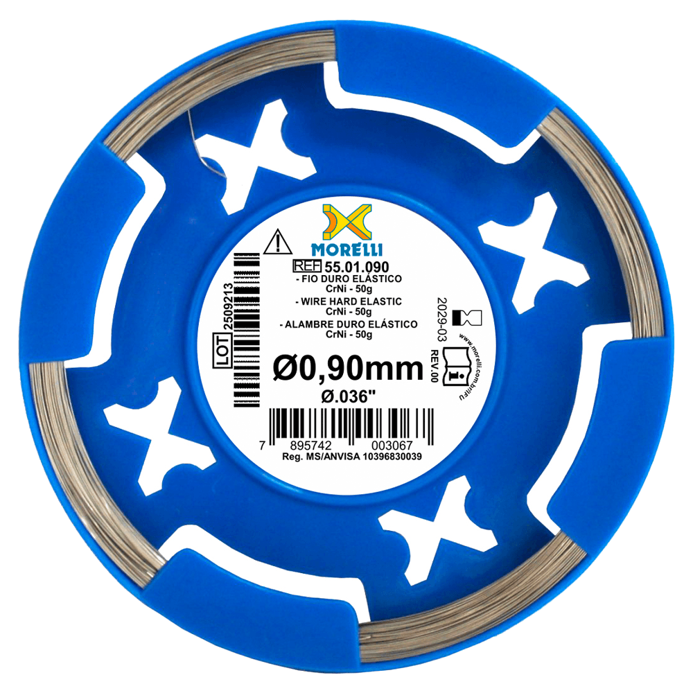 Morelli 0.036" Stainless Steel CrNi Round Retainer Wire, Hard, 1/Pk - Morelli Ã.036" Stainless Steel CrNi Round Retainer Wire, Hard, 1/Pk - Image 1