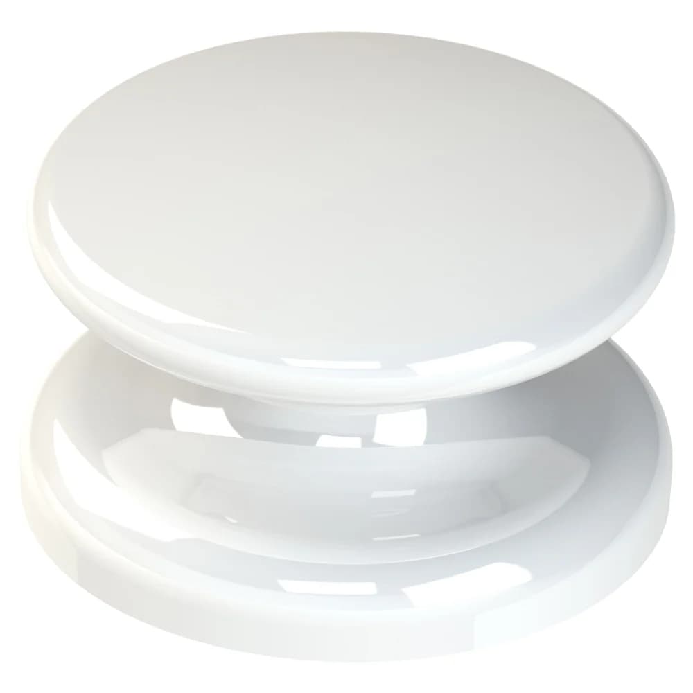 Morelli Ceramic Bondable Flat Lingual Button, White, 3.8mm, 2/Pk - Morelli Ceramic Bondable Flat Lingual Button, White, 3.8mm, 2/Pk - Image 1