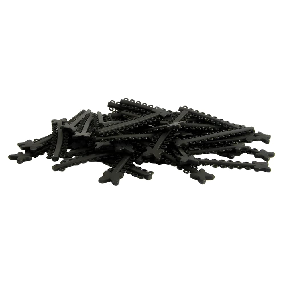 Morelli Elastomeric Ligature Ties, Black, 1000/Pk - Morelli Elastomeric Ligature Ties, Black, 1000/Pk - Image 1